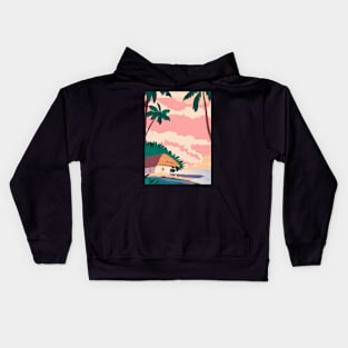 Hawaii Painting Kids Hoodie